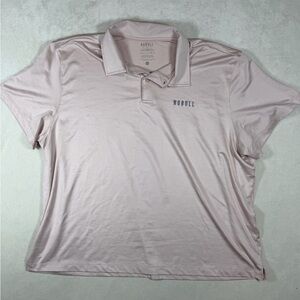 NOBULL XXXL Performance Stretch Athletic Light Pink Polo Shirt